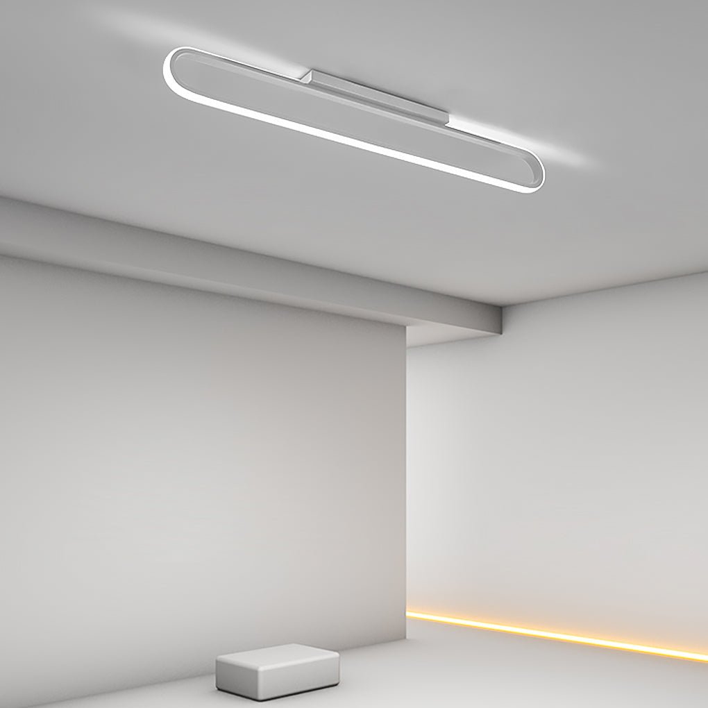 24'' Rectangle LED Black Flush Mount Ceiling Light Wall Lights - Dazuma