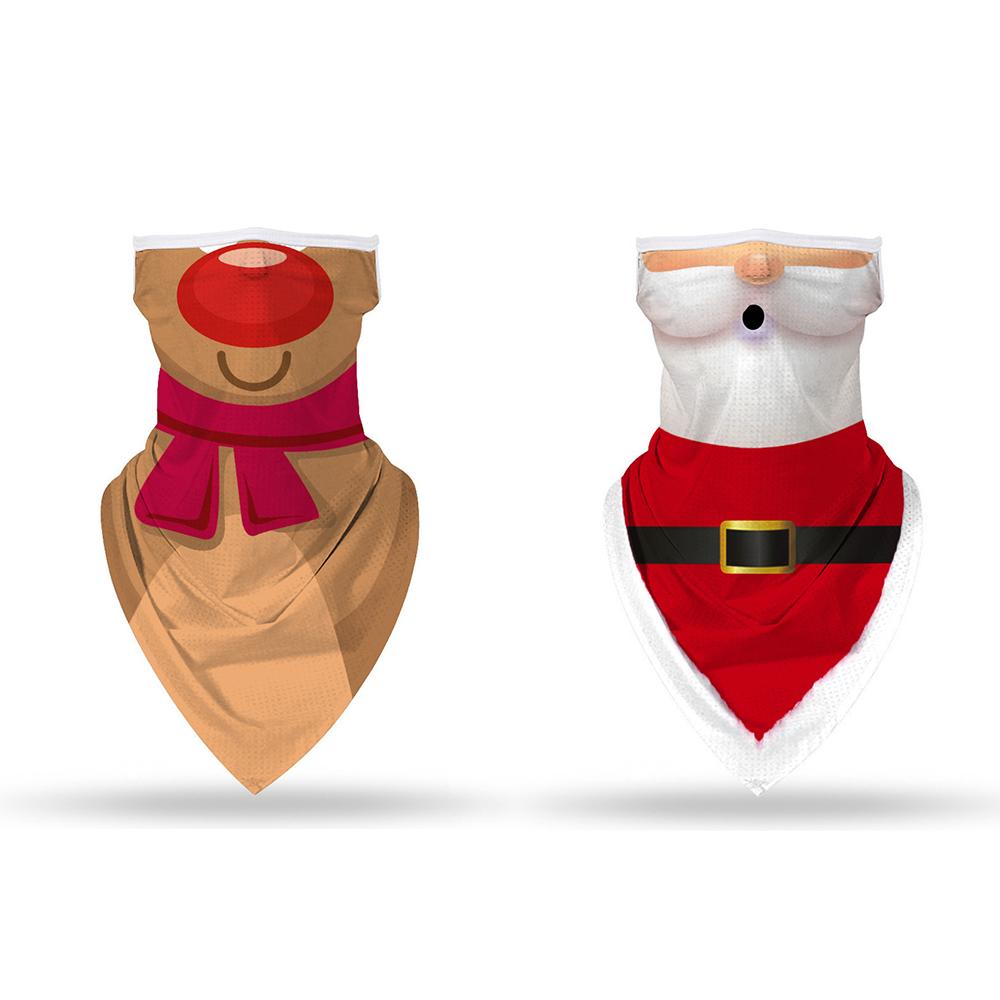 2 Pcs Ugly Christmas Masks Neck Gaiters