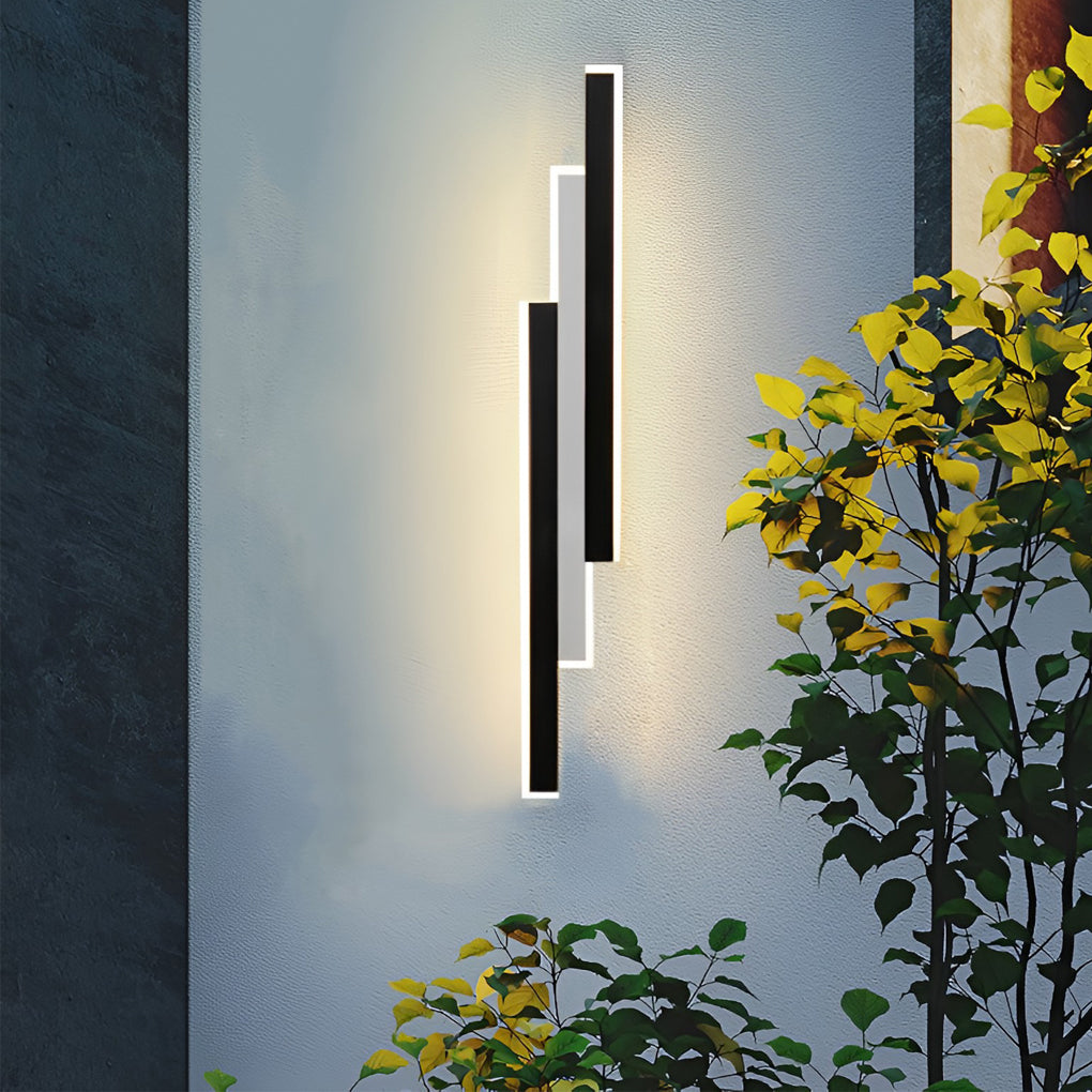 Long Strip Waterproof Stepless Dimming LED Modern Outdoor Wall Sconce Lighting - Dazuma