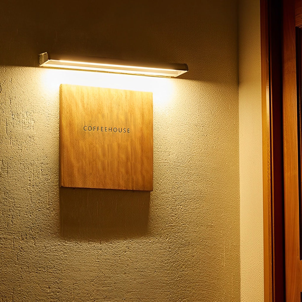 Rectangular Adjustable Waterproof LED Modern Signboard Solar Wall Lamp - Dazuma