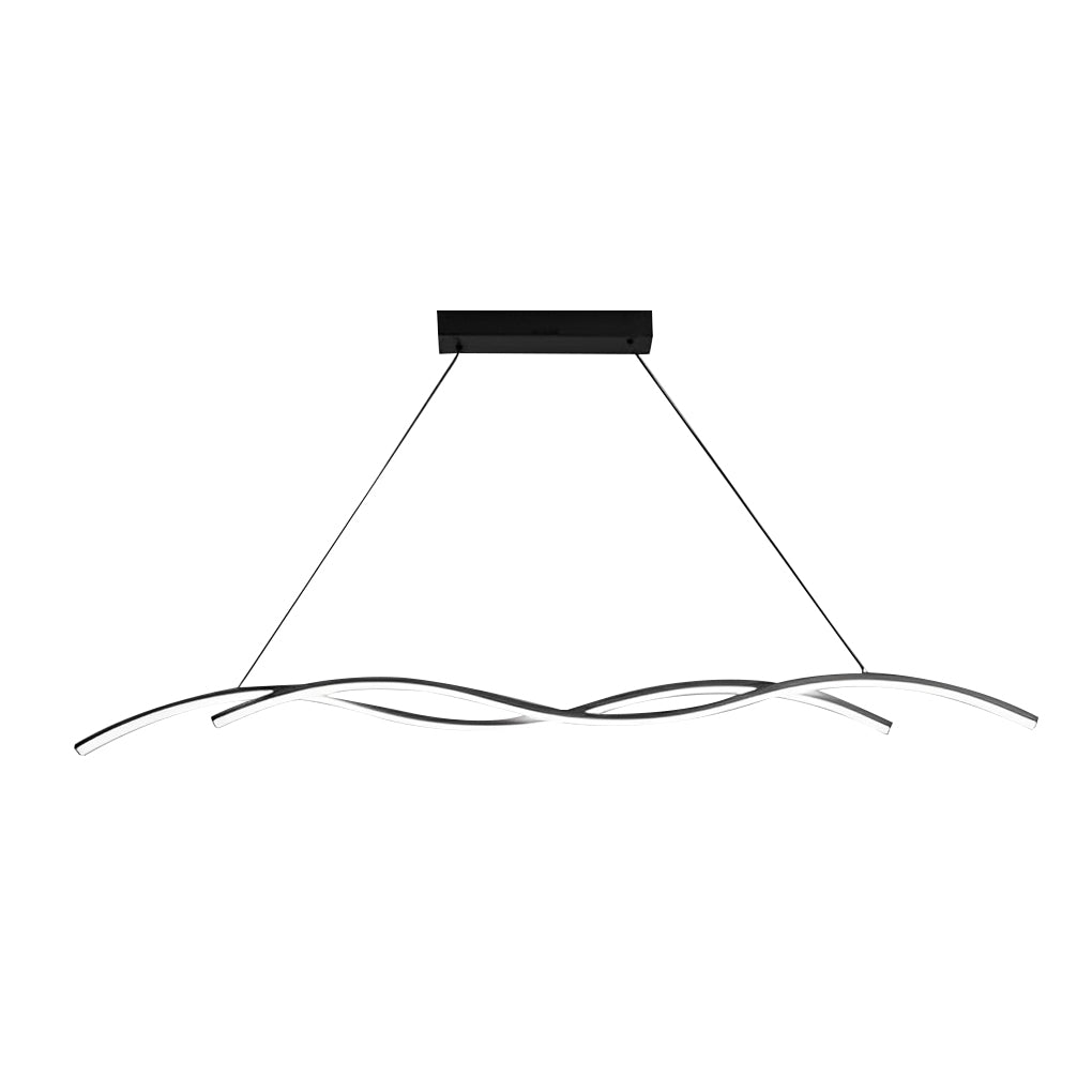 Double Wavy Minimalist LED Creative Modern Chandelier Hanging Ceiling Lamp