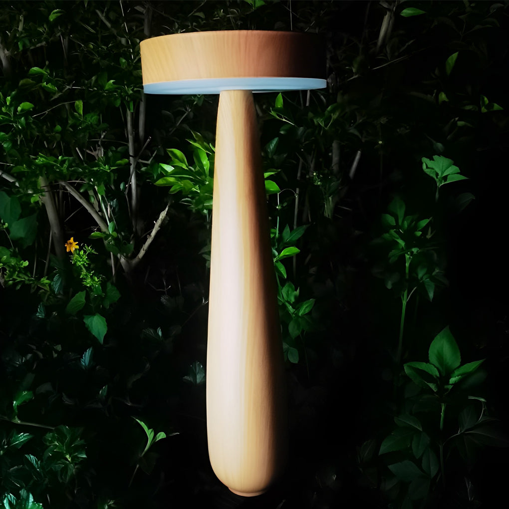 Mushroom Shaped Waterproof LED Modern Solar Lawn Lights Outdoor Lights