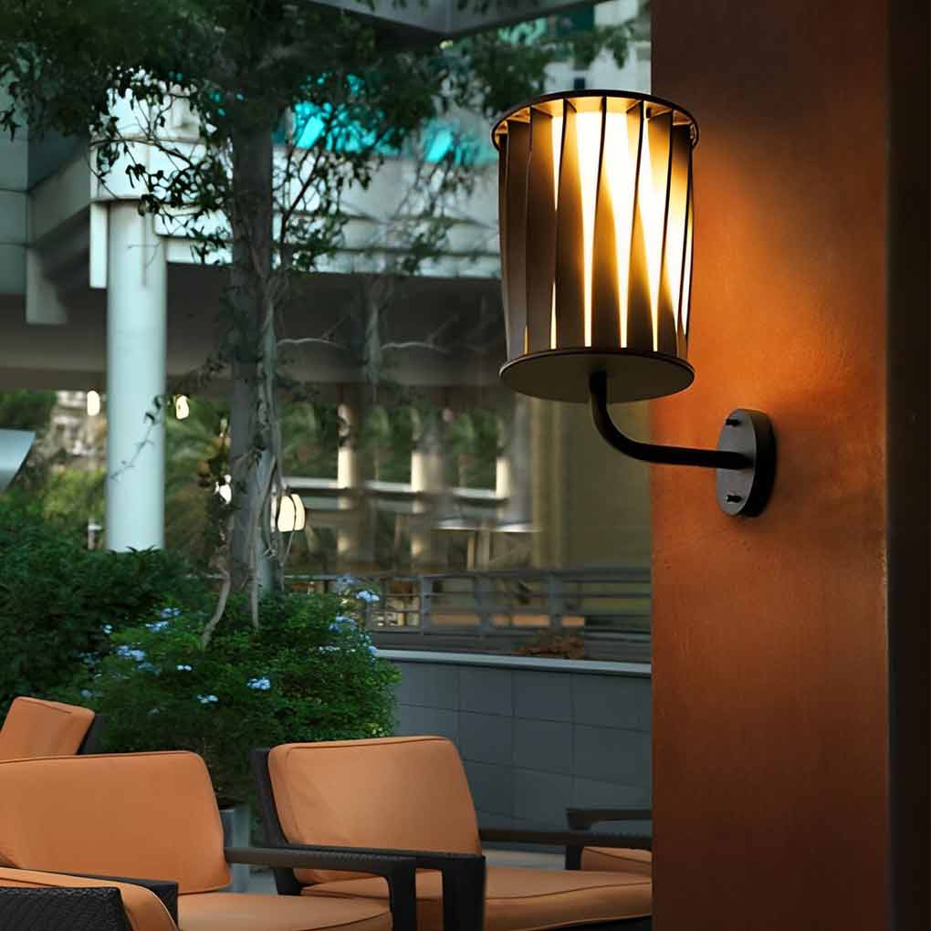 Creative Twisted Waterproof LED Modern Outdoor Wall Lamp Plug in Wall Lights - Dazuma