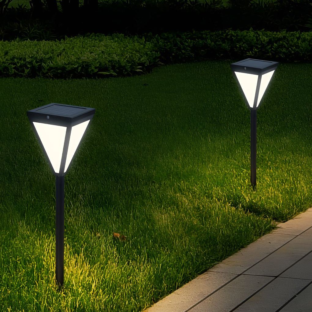 Sleek Solar LED 2.6W Pathway Post Light Outdoor Waterproof Lighting