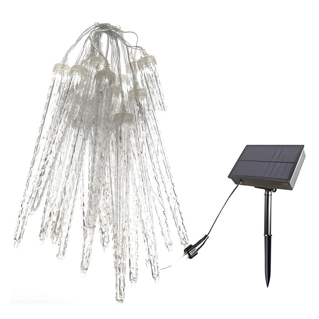 Creative Waterproof Modern Outdoor Solar LED Icicle Lights String Lights
