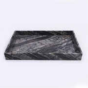Marble Cookie Tray Veggie Cheese and Cracker Tray Black Rectangle