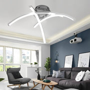 Geometric 3 Line LED Modern Ceiling Lights Flush Mount Lighting Chandelier - Dazuma