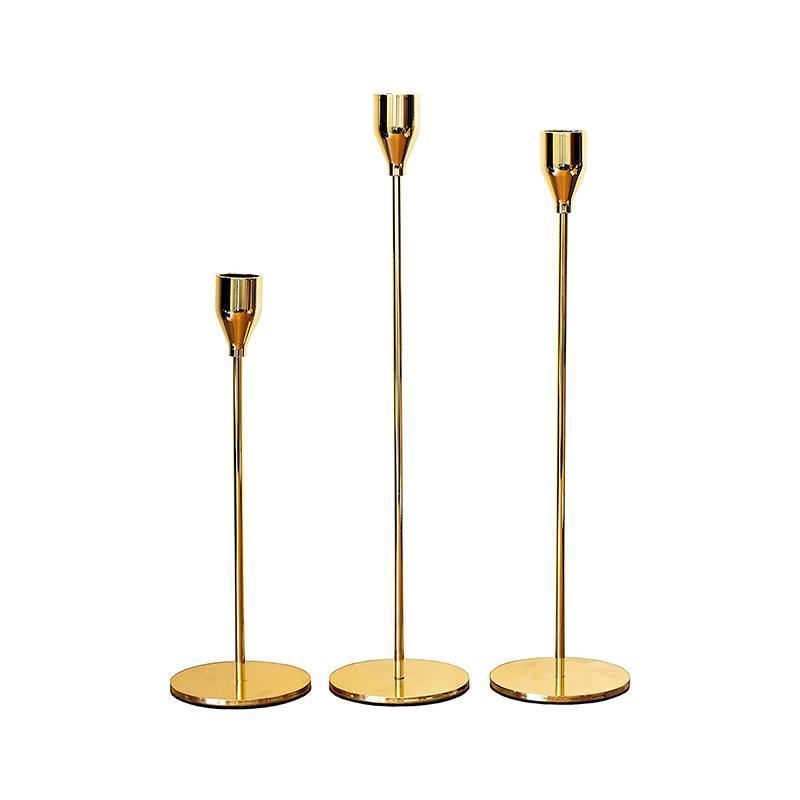 Black Candle Holders Taper Candlestick Holder Set of 3