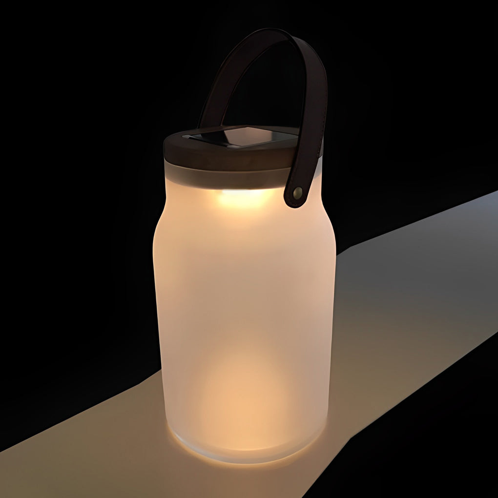 Bottle Jar Shape LED Waterproof White Modern Portable Solar Lawn Lights - Dazuma