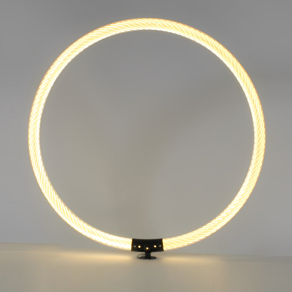 Sleek Ring LED Lawn Lamp Modern Waterproof Solar Landscape Lighting ...