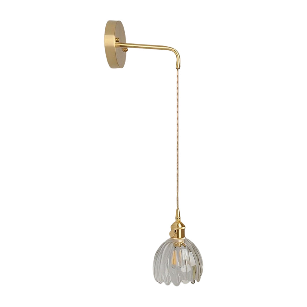 Flower Shape Glass Creative Artistic LED Nordic Hanging Ceiling Lamp