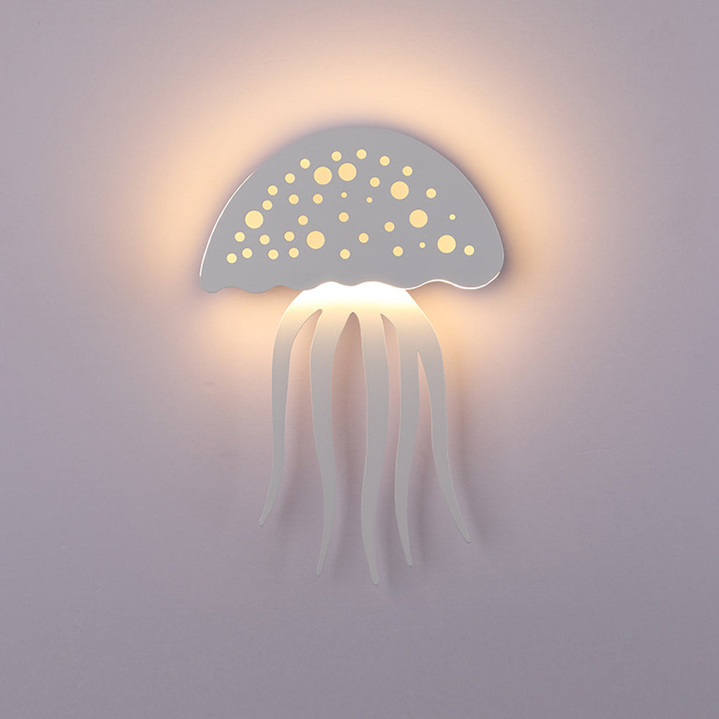 Cartoon Jellyfish Creative LED White Modern Decorative Wall Sconce Lighting