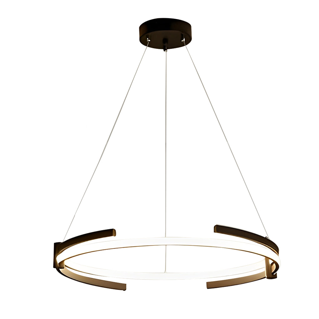 Minimalist Round Stepless Dimming with Remote LED Nordic Chandelier