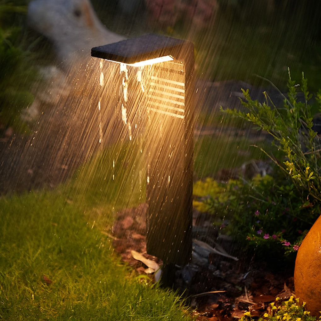 Eco-Friendly Smart LED Outdoor Lawn Lamp Solar Path Lighting with Auto On/Off