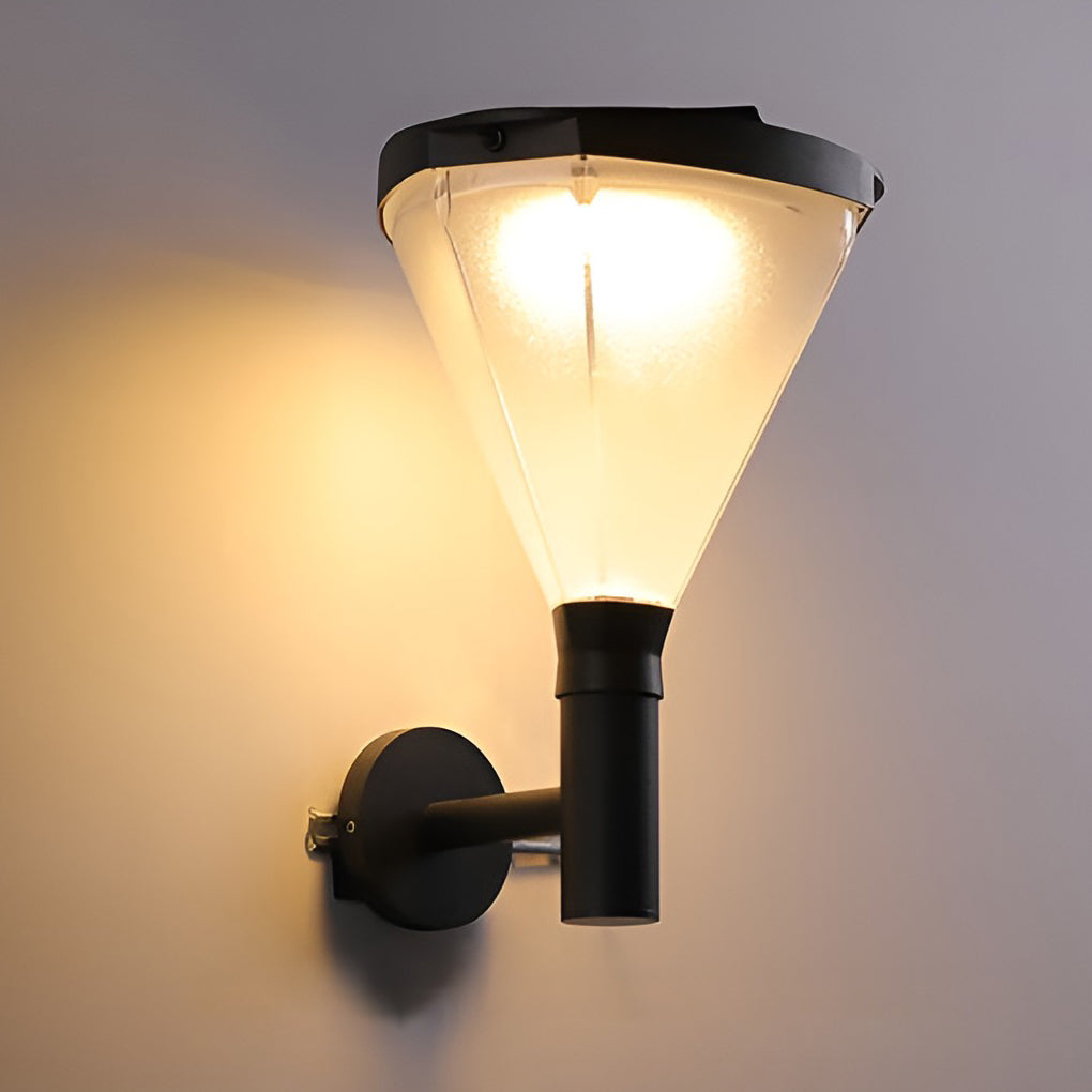 Geometric Waterproof LED Modern Outdoor Plug in Wall Lamp Wall Sconce Lighting