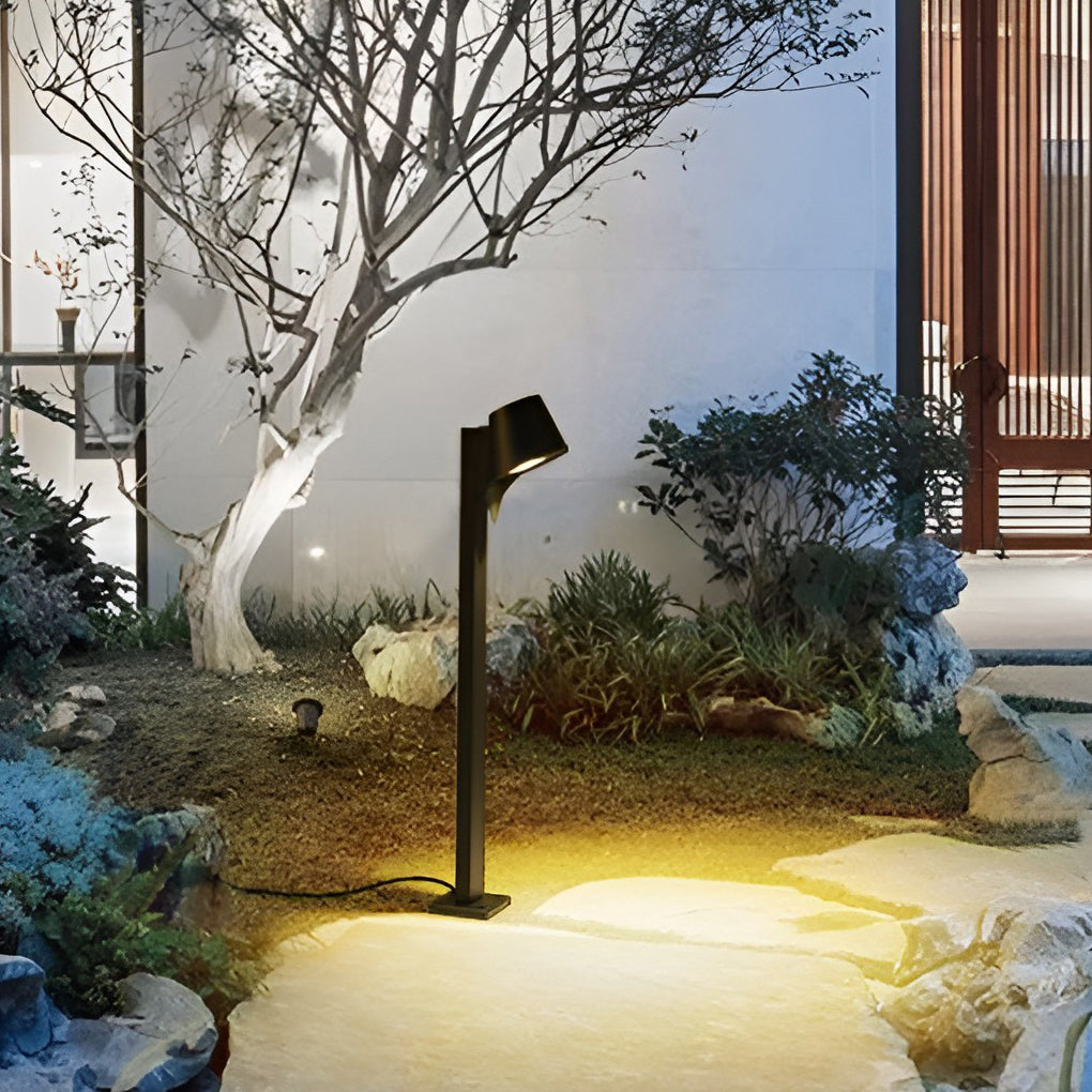 Sleek Black 10W LED Pathway Light Minimalist Outdoor Waterproof Lighting