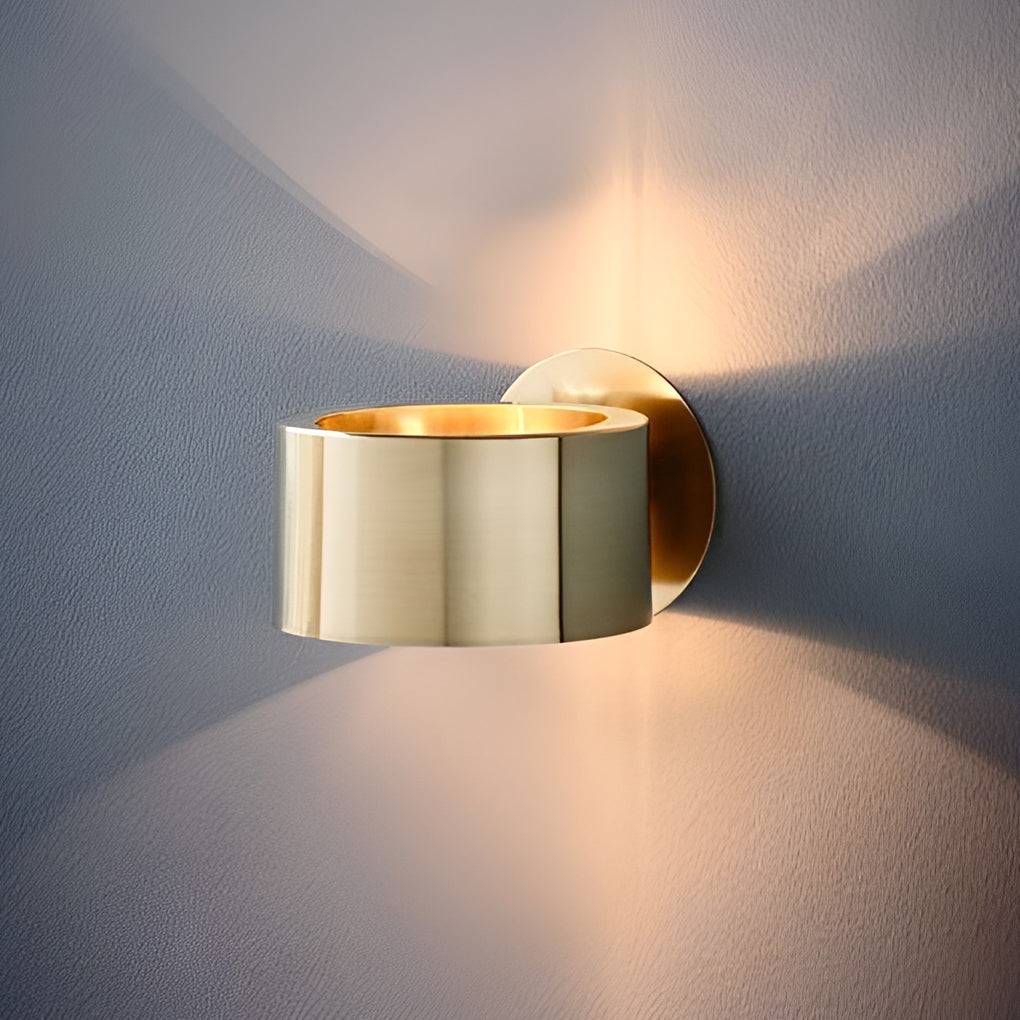 Circular Up and Down Lights Gold Nordic Wall Lamp Wall Sconce Lighting