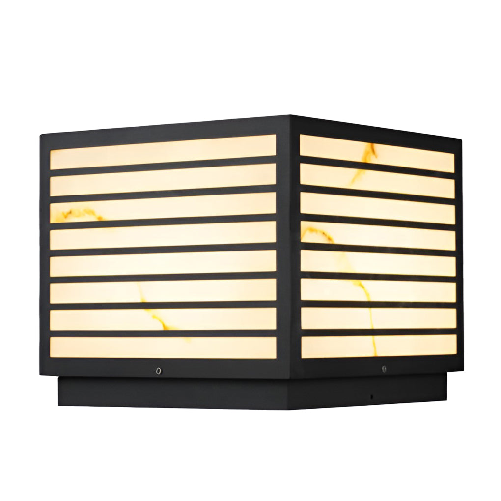 Square IP65 Waterproof LED Solar Modern Outdoor Deck Post Lights Pillar Light