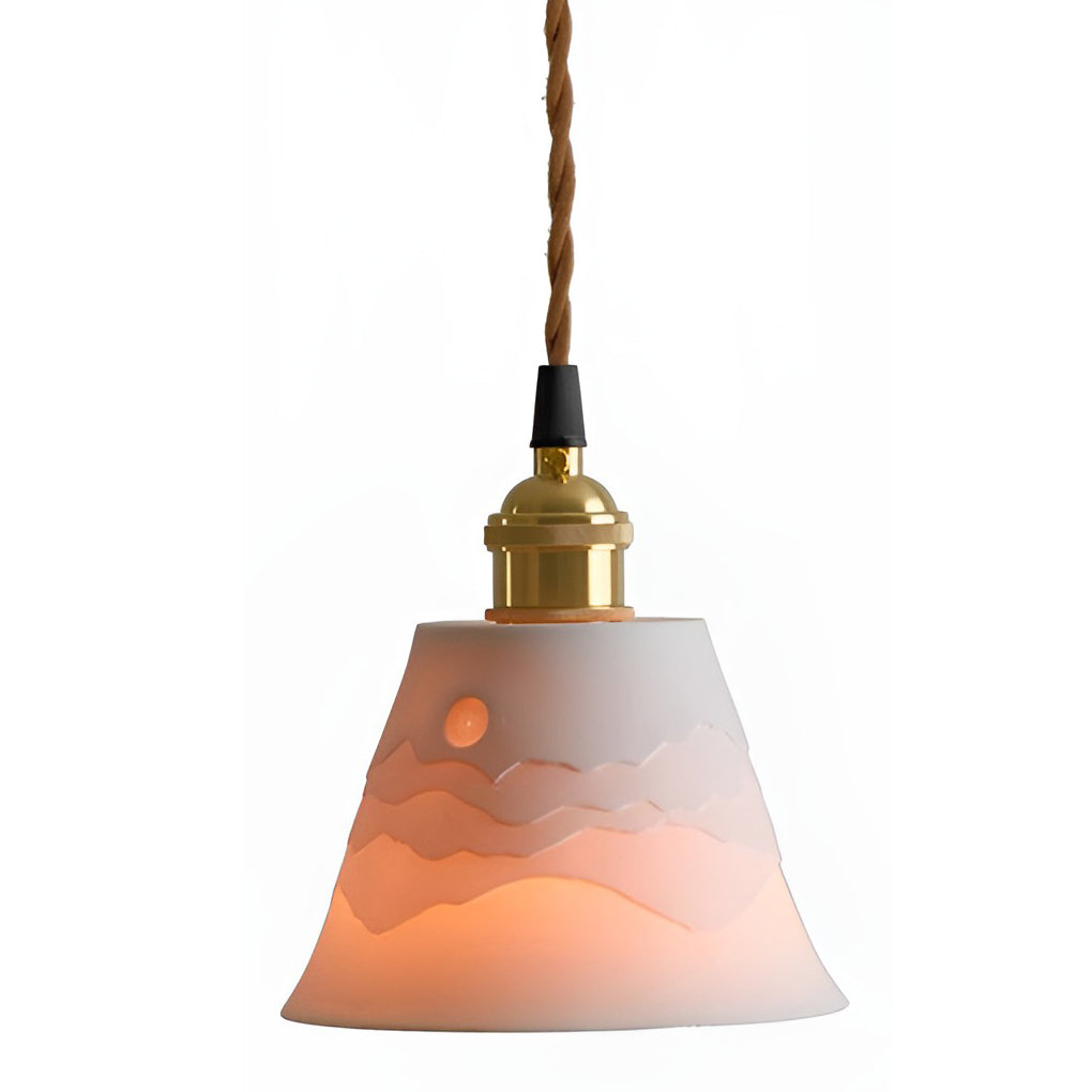 Mountains Shadow Ceramic LED Nordic Island Lights Pendant Light Wall Lamp