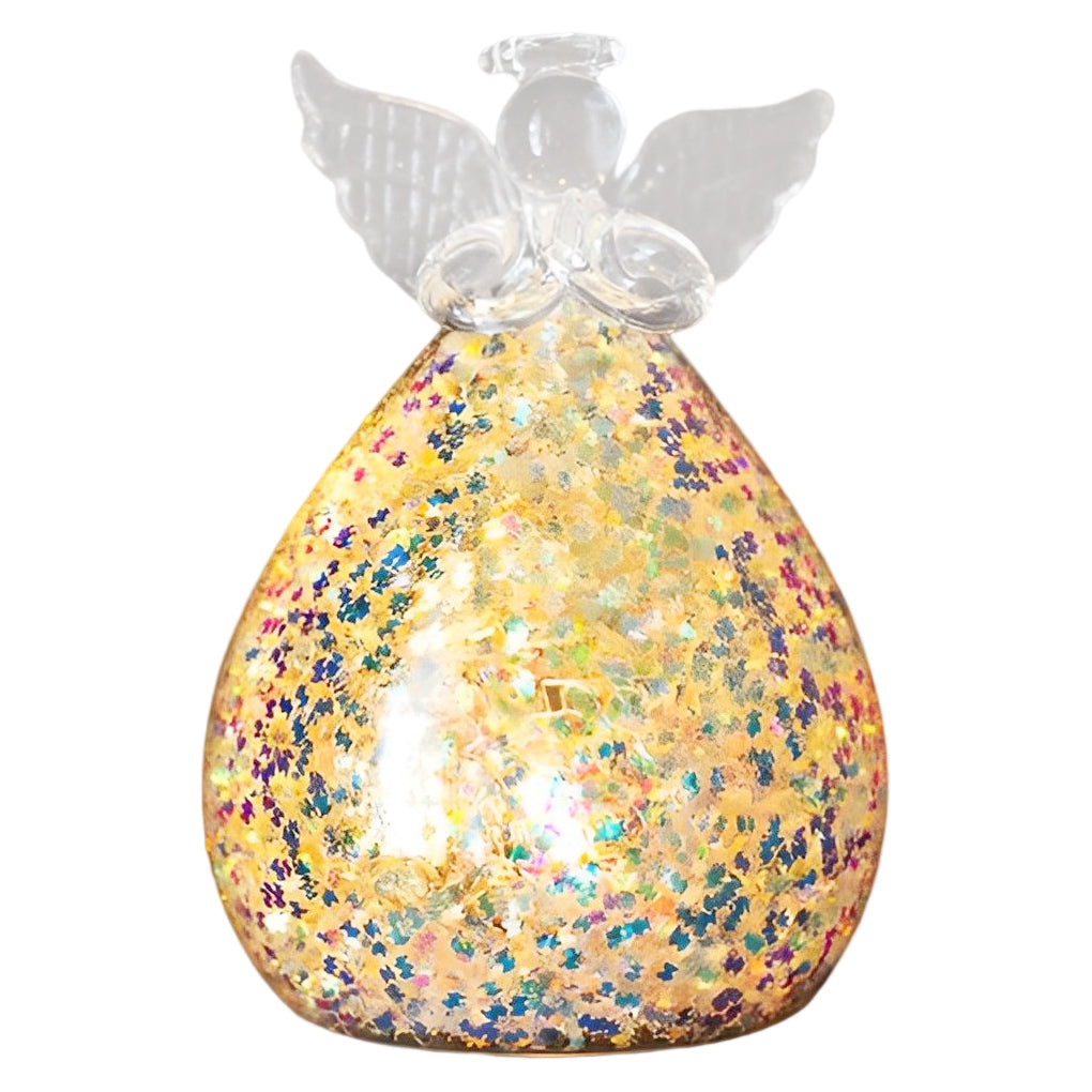 Creative Glass Angel Design LED Night Lighting Decoration Desk Lamp