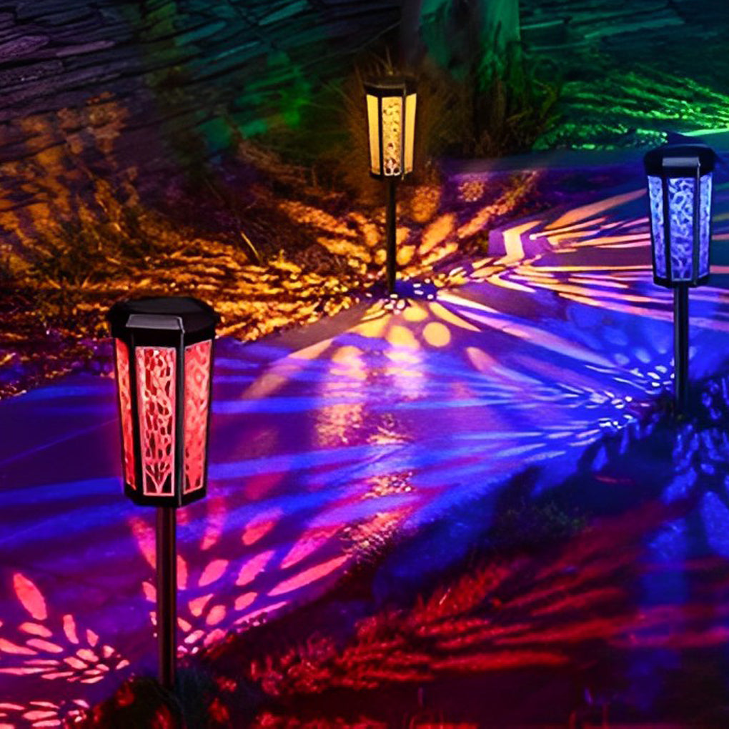 [Open-Box]Intelligent LED Solar Stake Light - Color Changing, Waterproof Outdoor Ambience Enhancer