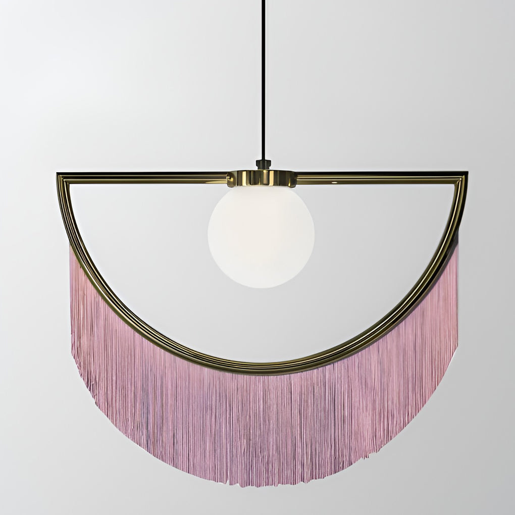 Pink Tassels Creative LED Nordic Chandelier Pendant Light Hanging Lamp