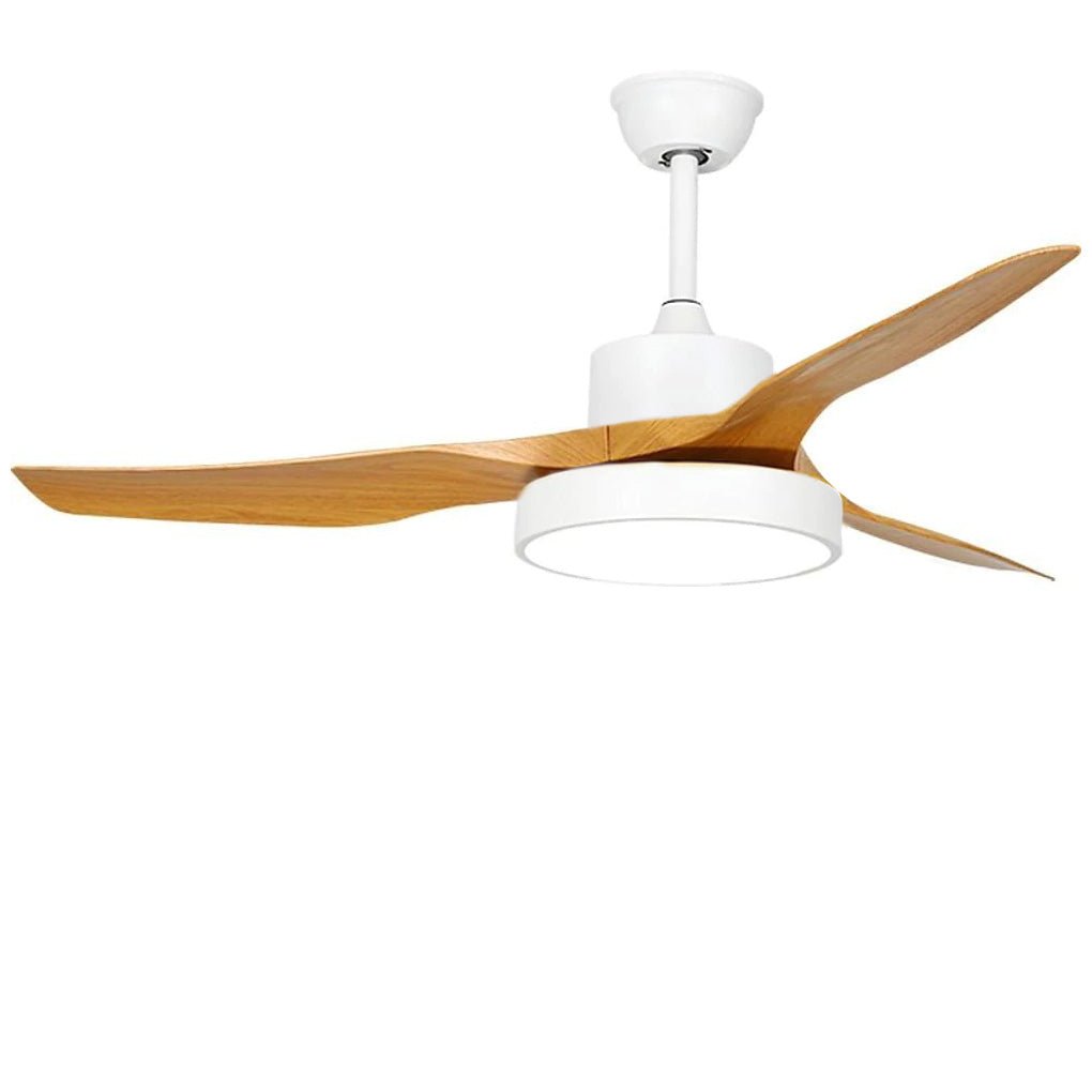 3-Blade Rustic Ceiling Fans with LED Light - Dazuma