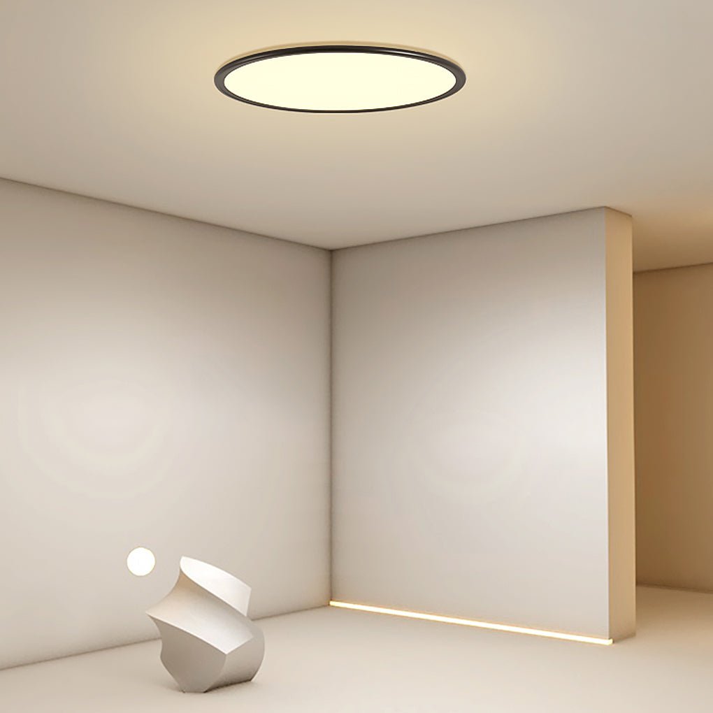 30'' Round LED Ultrathin Flush Mount Modern Lighting with Remote Control - Dazuma