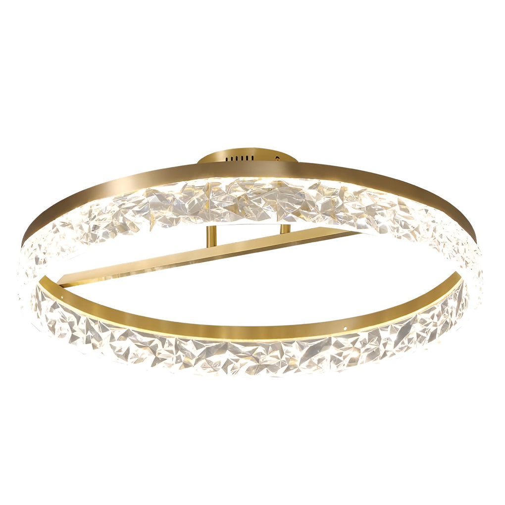 Minimalist Round LED 60W Gold Modern Ceiling Lamp Flush Mount Lighting