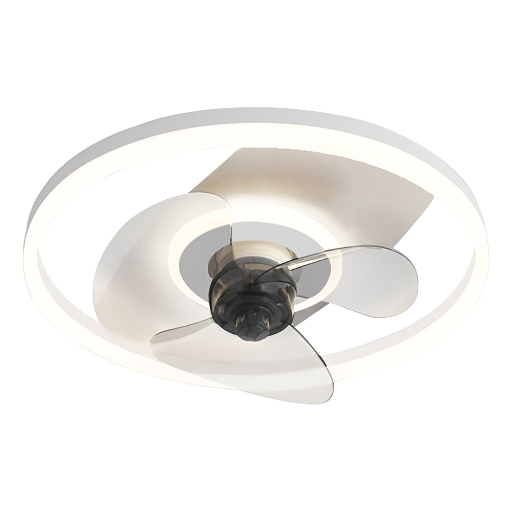 Circular Stepless Dimming Modern Inverter Ceiling Fan Light with Remote Control