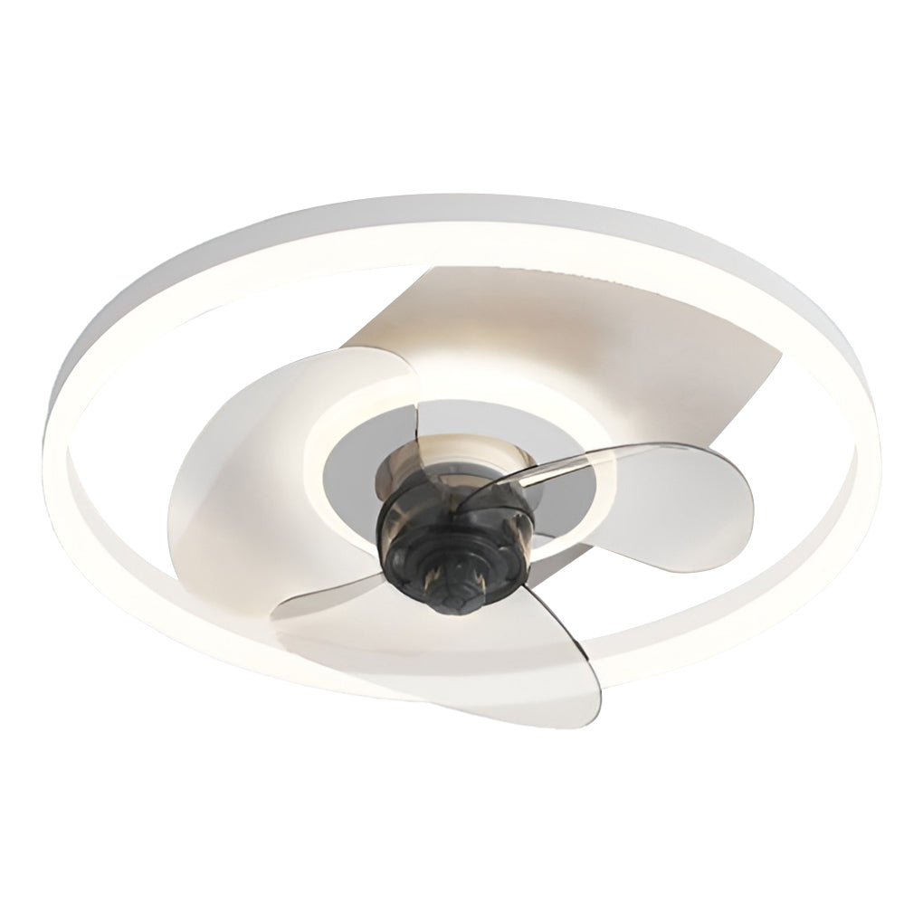 Circular 3-Step Dimming Modern Inverter Ceiling Fan Light with Remote Control