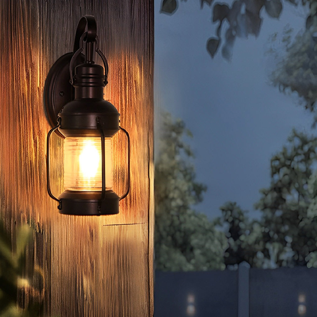 Antique Lantern Aluminum Waterproof LED Outdoor Wall Lamp Lawn Lights