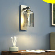 Double-layer Glass Lampshade Nordic Minimalist Wall Lamp Wall Sconce Lighting - Dazuma