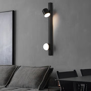 Adjustable Minimalist Creative Electroplated Metal Black Wall Sconces - Dazuma