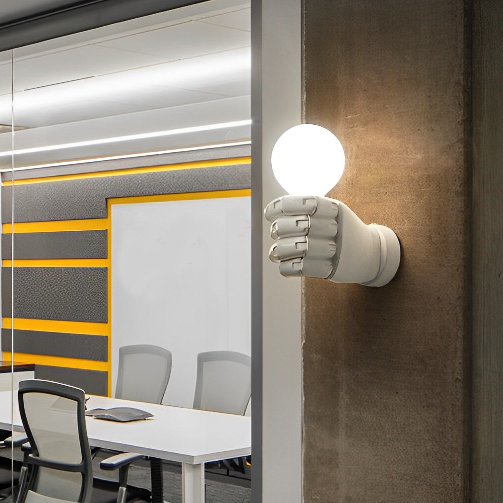 Antique Resin Fist Retro Industrial Wall Lamp Wall Sconce Lighting - Dazuma