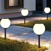 Waterproof Round LED Three Step Dimming Modern Solar Pathway Lights - Dazuma
