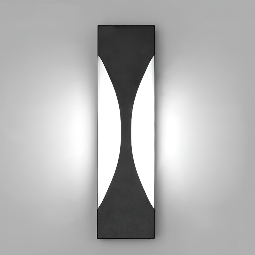 [Open-Box] Creative Rectangular Waterproof LED Black Modern Outdoor Wall Sconce Lighting