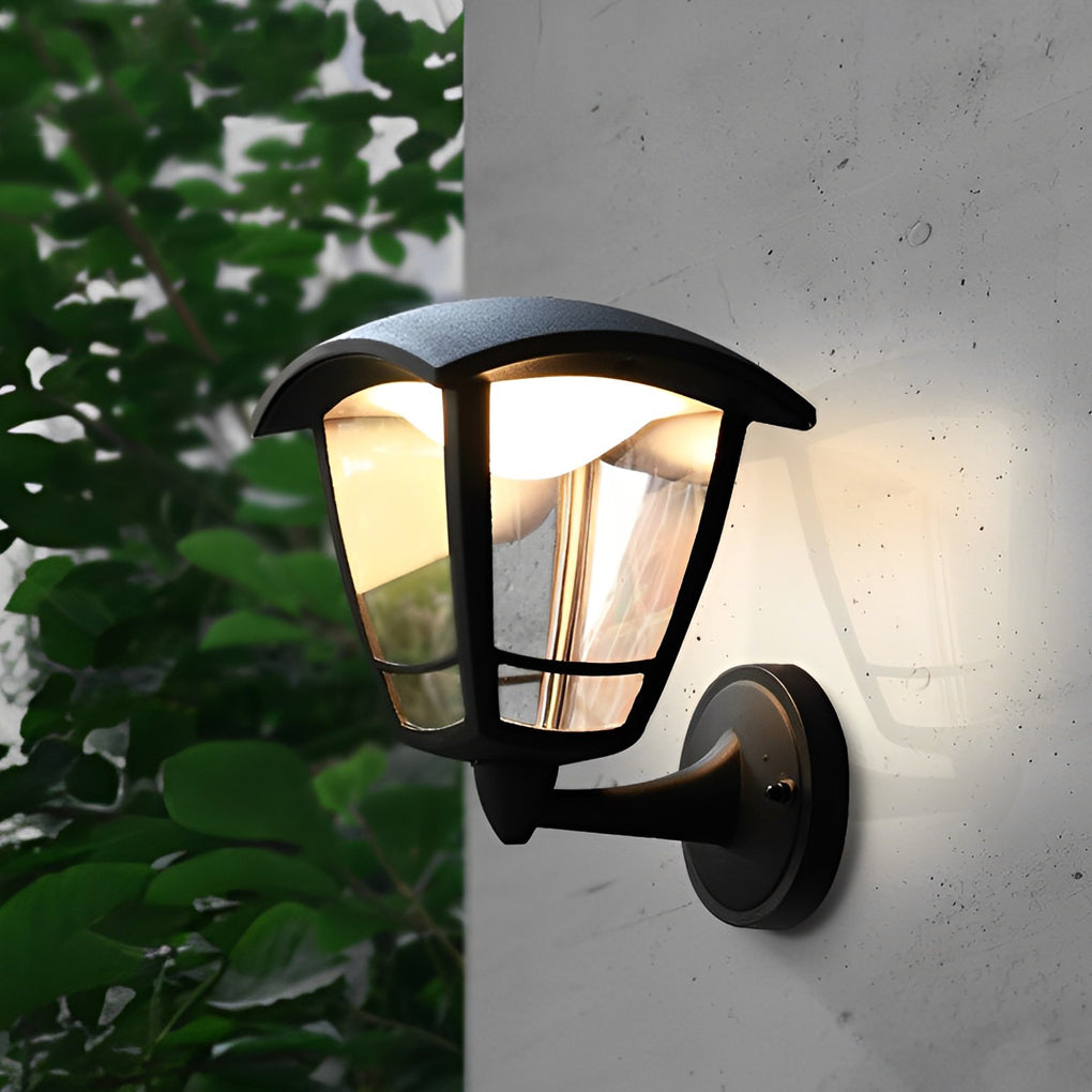 Retro Waterproof Black Vintage Outdoor Wall Lamp Plug in Wall Sconce Lighting - Dazuma