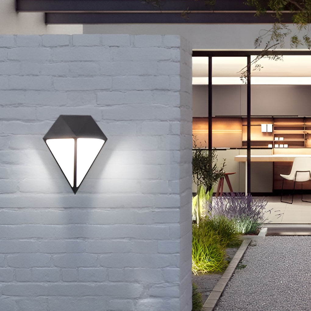 Creative Geometric LED Waterproof Modern Outdoor Wall Lamp Wall Lights Fixture - Dazuma