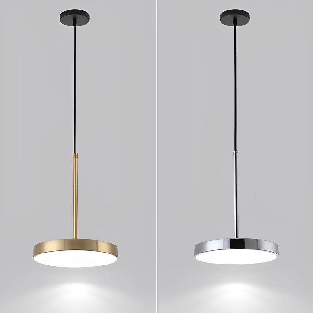 Ultra-thin Round Minimalist LED Nordic Pendant Light Kitchen Island Lighting