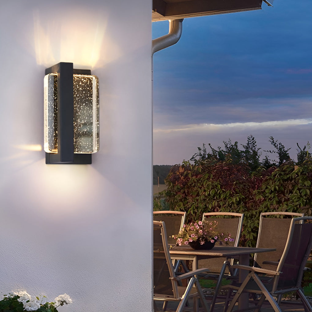 Creative Crystal Waterproof Modern Outdoor Wall Lamp Wall Sconce Lighting