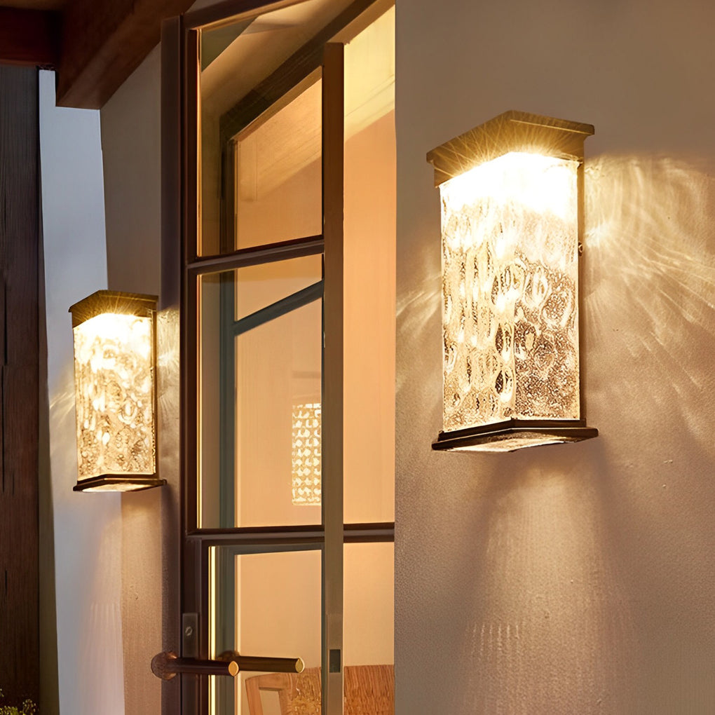 Outdoor Waterproof LED Intelligent Decor Black Solar Wall Lights Fixture - Dazuma