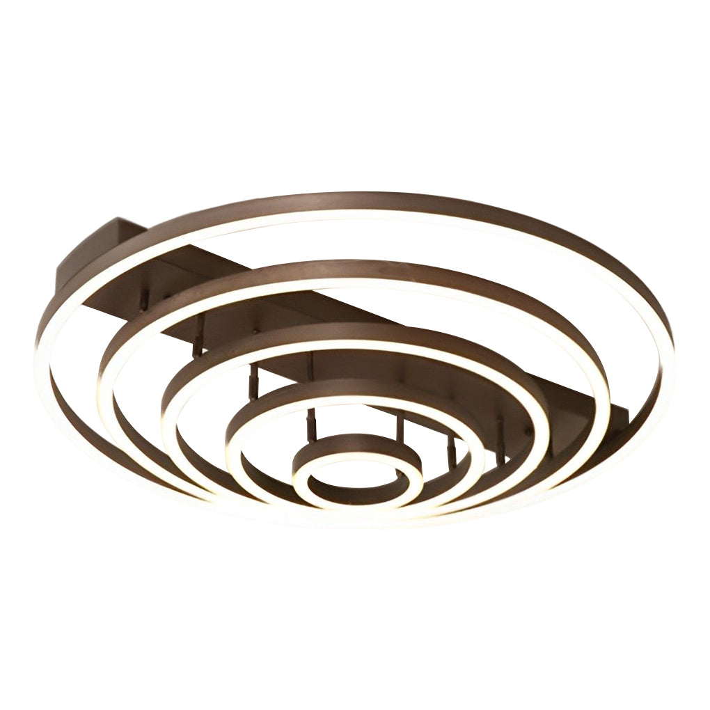 Adjustable Multiple Circular LED Modern Flush Mount Ceiling Lights