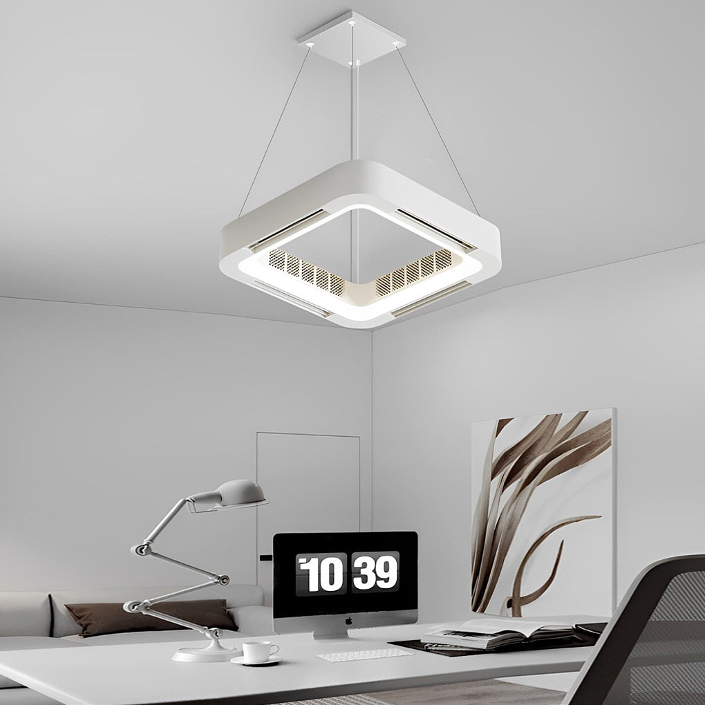 Modern Bladeless Ceiling Fans Lights Inverter Ceiling Fan with Chandelier LED
