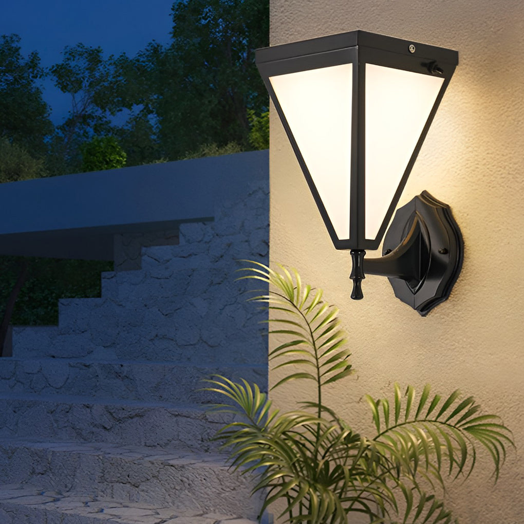 Retro Dimmable LED Waterproof Modern Solar Plug in Wall Sconce Wall Lamp