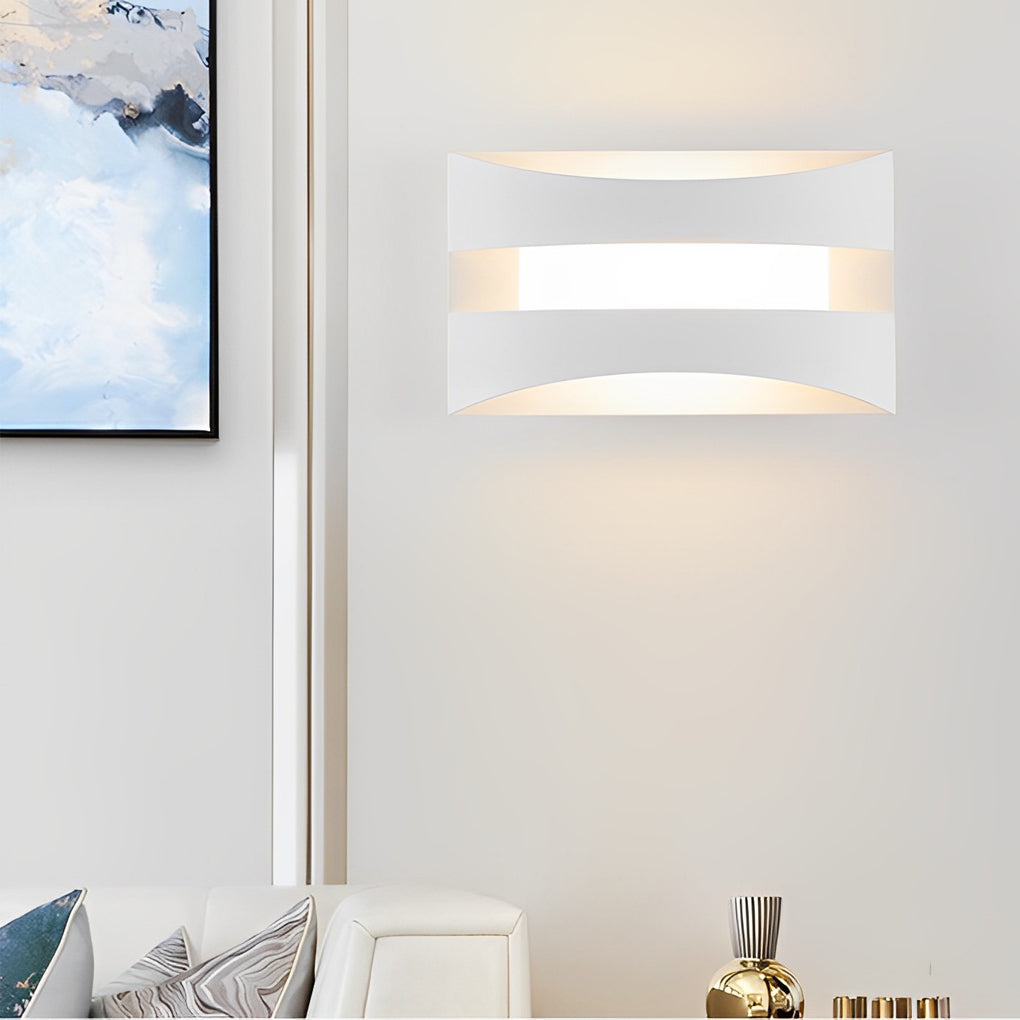 Rectangular Creative LED Minimalist Nordic Bedside Wall Sconce Lighting - Dazuma