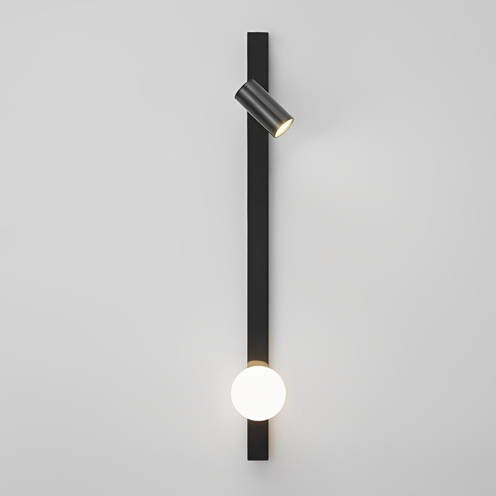 Long Strip LED Three Step Dimming Wall Lamp with Adjustable Spotlight