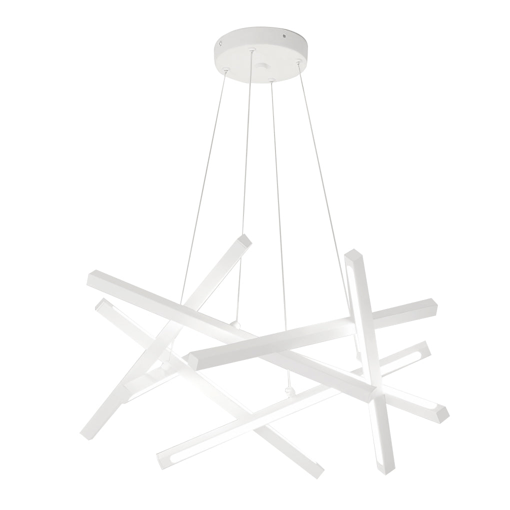 8-light Modern LED Sputnik Chandelier Stylish Ceiling Lighting