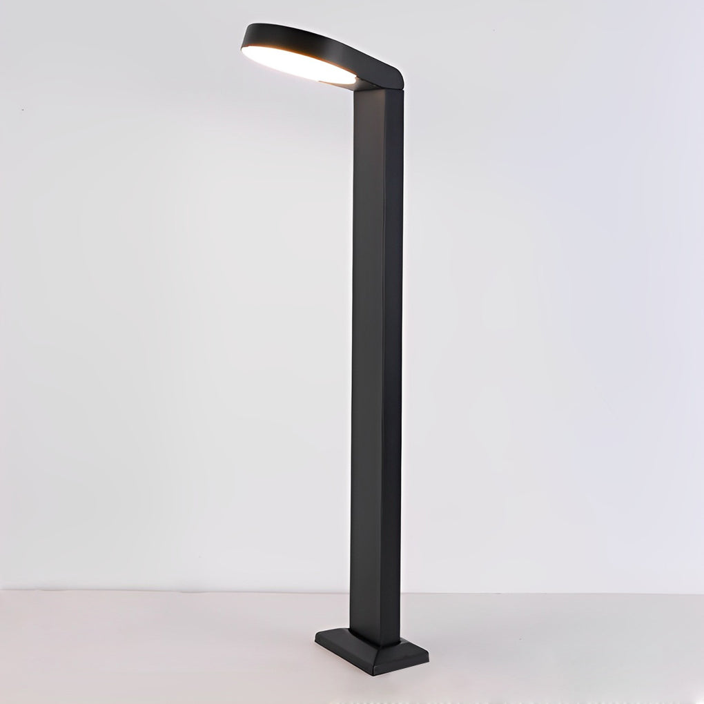 Minimalist LED Black Lawn Lamp Modern, Aluminum Outdoor Lighting