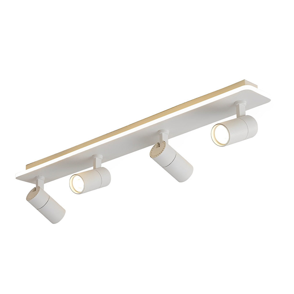 Minimalist Long Rectangular 2/3/4 Light LED Flush Mount Adjustable Spotlight